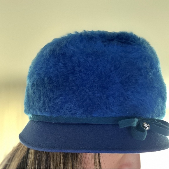 Vintage 20s-70s blue hat very pretty - Picture 13 of 14